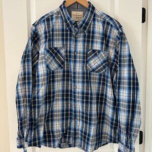 Blue Plaid Button Down